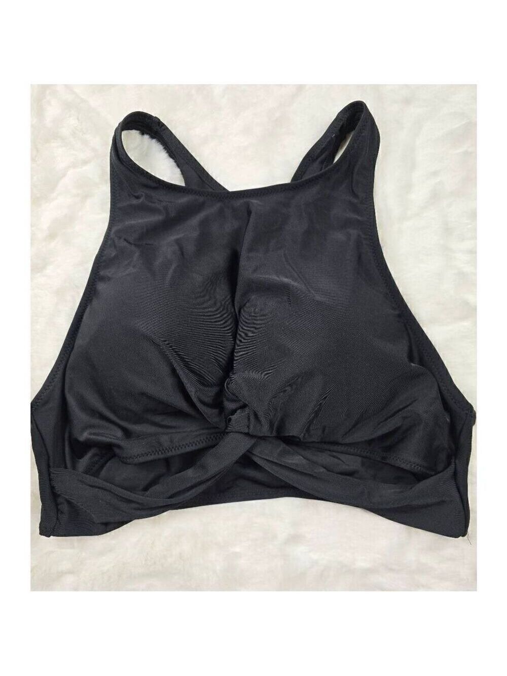 Blooming Jelly Black Bikini Top XXL